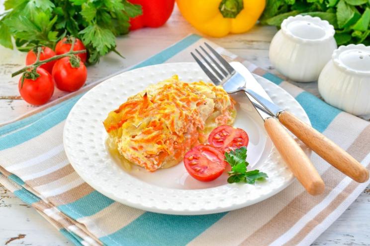 Oven-Baked Cod and Potatoes