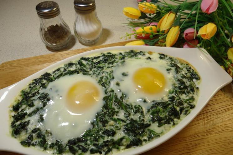 Baked Spinach and Egg Delight Baked Spinach and Egg Delight