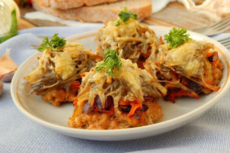 Oven-Baked Meat & Potato Stacks