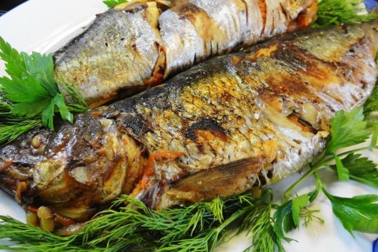 Baked Herring with Vegetables in Parchment Baked Herring with Vegetables in Parchment
