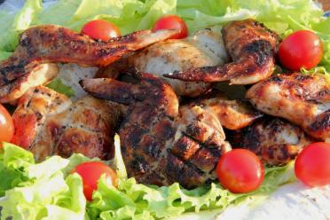 Grilled Juicy BBQ Chicken Wings