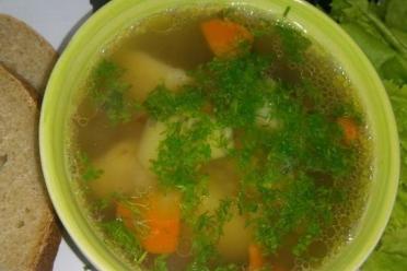 Chicken Hearts and Gizzards Buckwheat Soup
