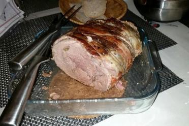 Oven-Baked Elk with Bacon