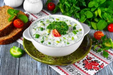 Refreshing Kefir Cucumber Soup