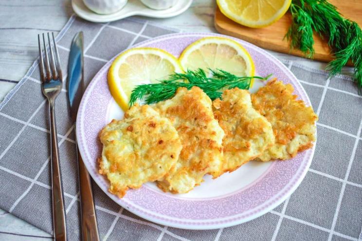 Pan-Fried Pollock in Egg and Flour