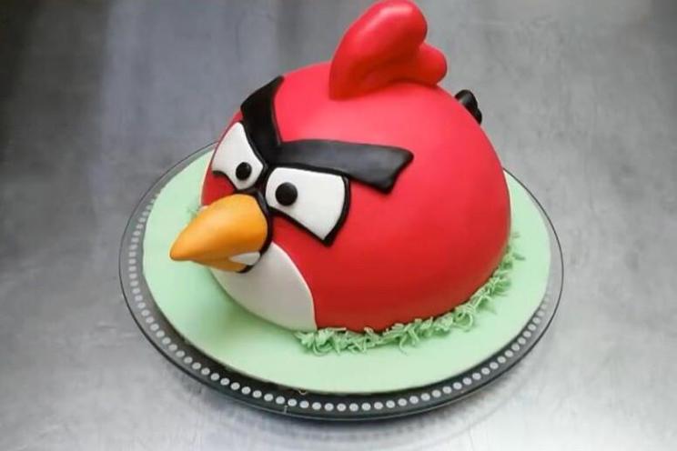 Fondant Angry Birds Cake