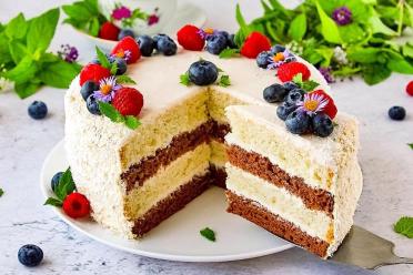 Decadent Duo Sponge Cake