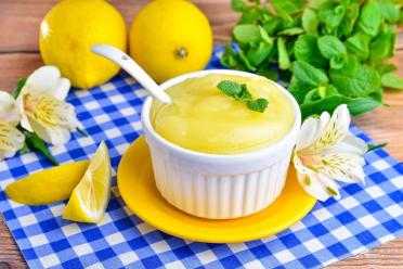 Zesty Lemon-Egg Custard Dessert