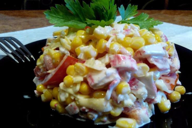 Crab Stick Diplomat Salad for the New Year