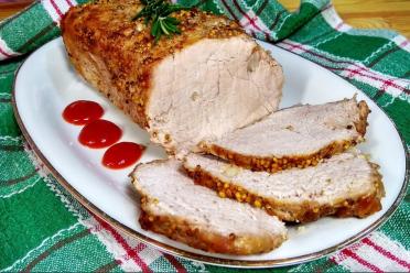 Honey Mustard Baked Pork Tenderloin