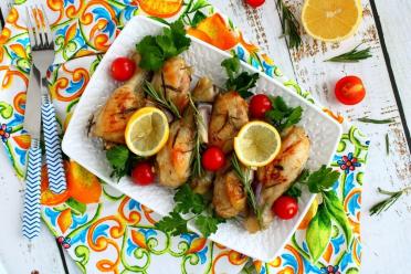 Oven-Baked Lemon Butter Rosemary Chicken Drumsticks