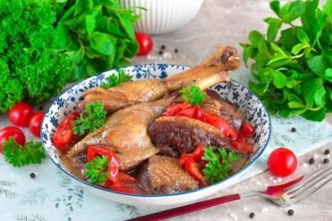 Savory Stewed Goose with Vegetables