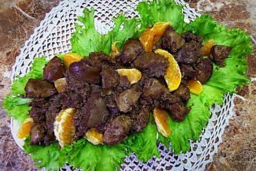 Zesty Chicken Liver and Orange Salad