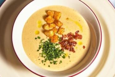 Bacon-Infused Pea Soup