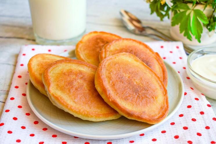 Yeast-Free Fluffy Milk Pancakes
