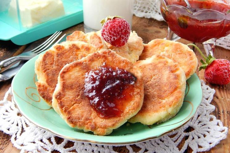 Fried Cottage Cheese Pancakes