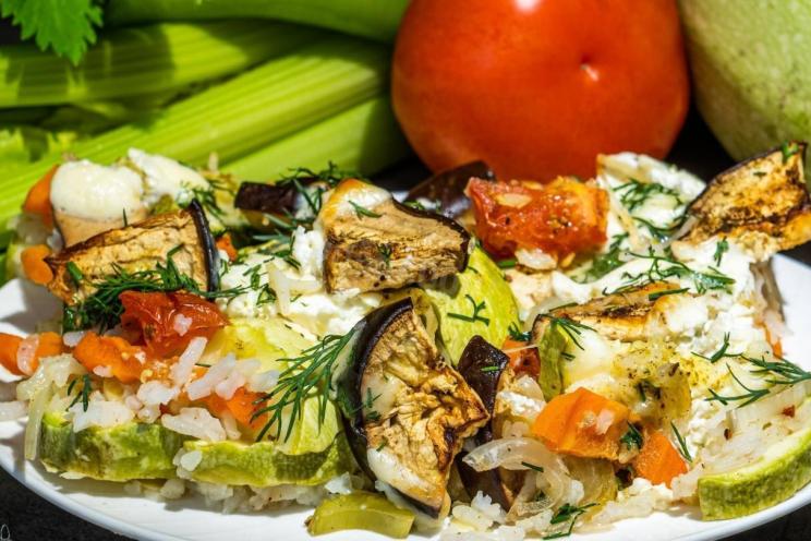 Siberian-Style Vegetable Stew with Mozzarella