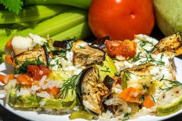 Siberian-Style Vegetable Stew with Mozzarella