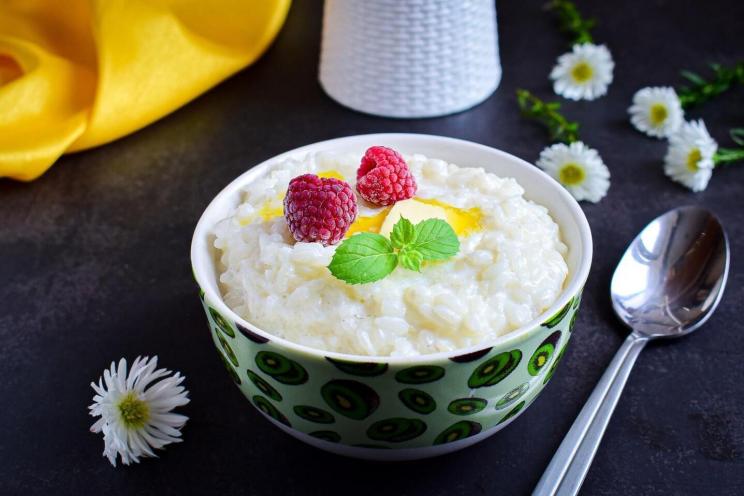 Creamy Rice Porridge with Water and Milk