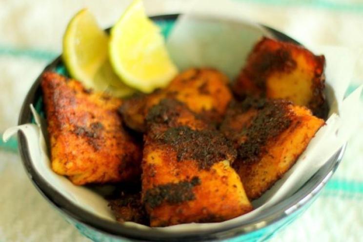Spiced Indian Fish with Crispy Crust