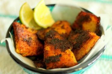 Spiced Indian Fish with Crispy Crust