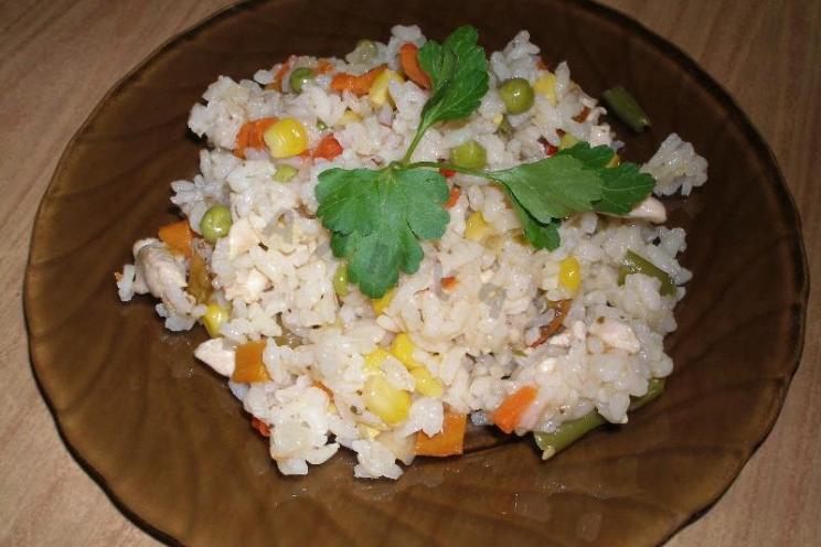 Quick Chicken and Veggie Risotto