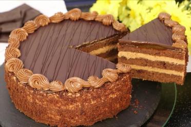 Almond Flour Chocolate Cake with Apricot Cream