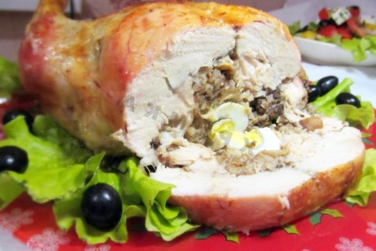 Oven-Baked Stuffed Boneless Chicken