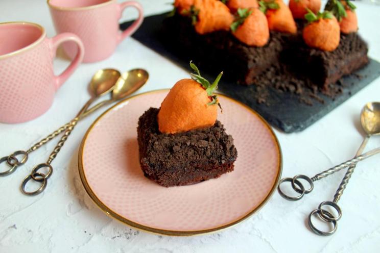 Carrot Patch Chocolate Crumble Dessert