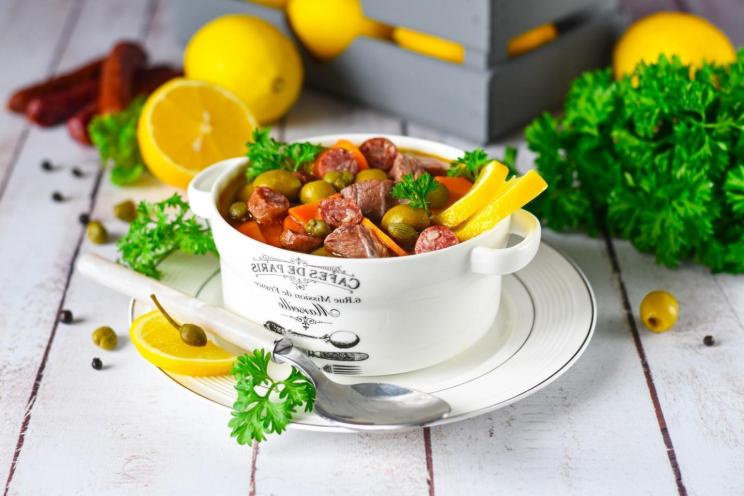 Classic Smoked Meat Solyanka Soup