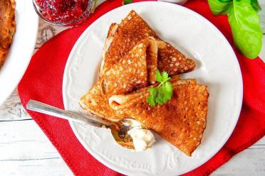 Healthy Flaxseed Flour Pancakes for Breakfast