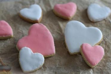Valentine's Day Lemon Heart Cookies