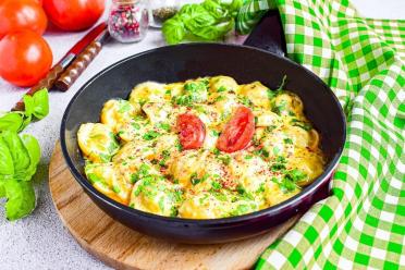 Cheesy Pan-Fried Dumplings