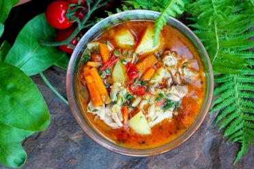 Campfire Chicken Soup