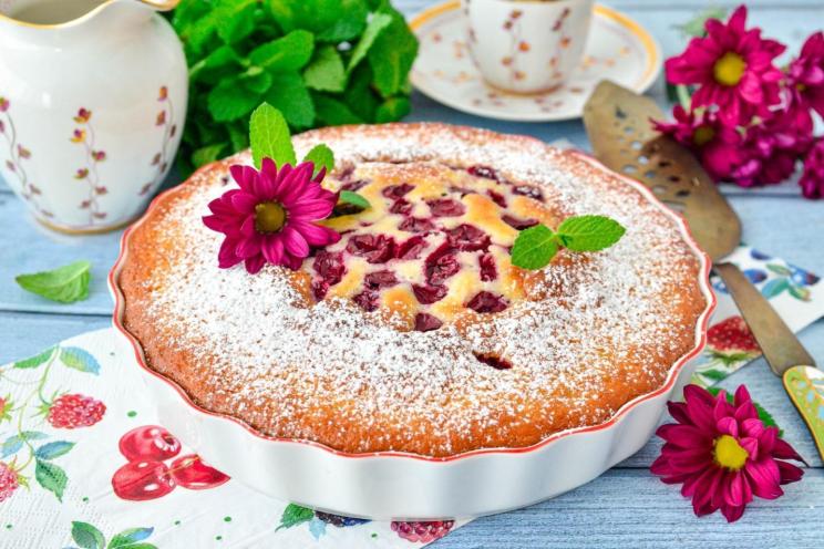 Cherry Kefir Pie: Simple and Delicious