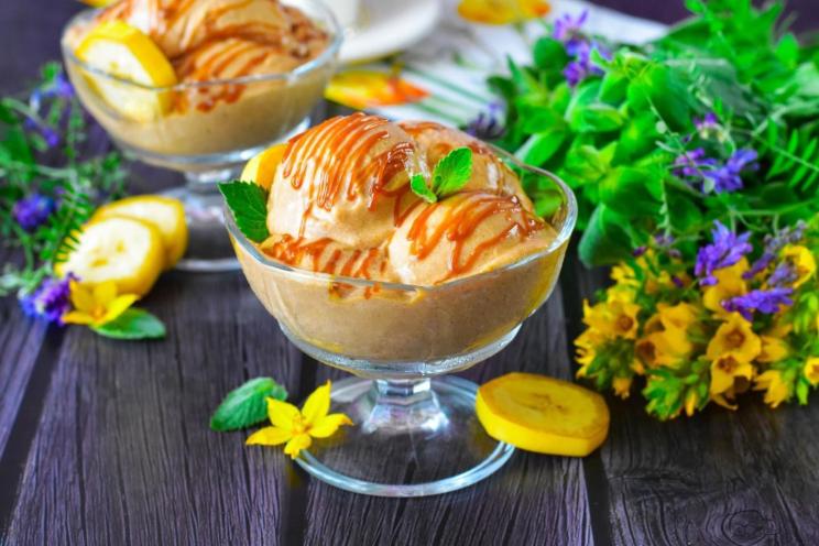 Banana Cream Condensed Milk Ice Cream