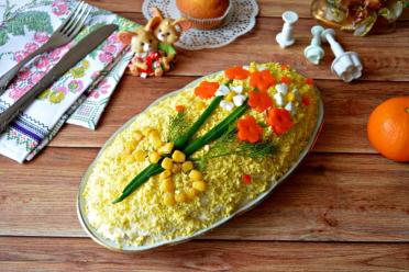 Layered Festive Potato and Radish Salad