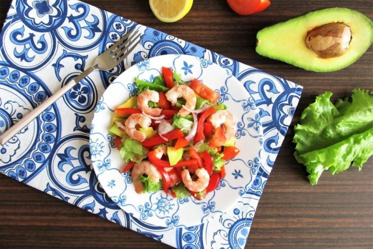 Shrimp Avocado Tomato Salad