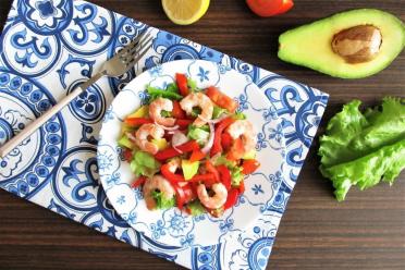 Shrimp Avocado Tomato Salad