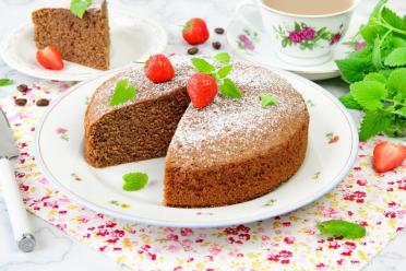 Easy Cocoa Pie with Subtle Coffee Hints