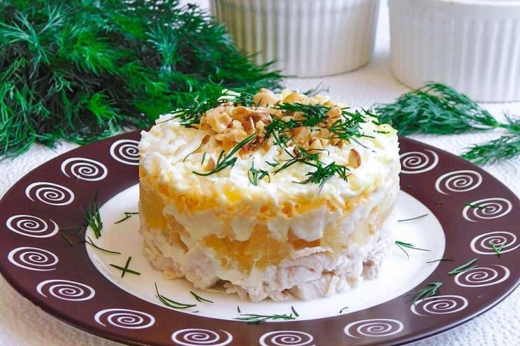 Chicken Pineapple Cheese Egg Salad
