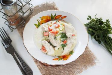 Creamy Chicken Fillet with Carrots and Celery