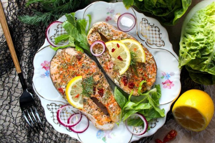 Oven-Baked Foil Salmon Steaks Oven-Baked Foil Salmon Steaks