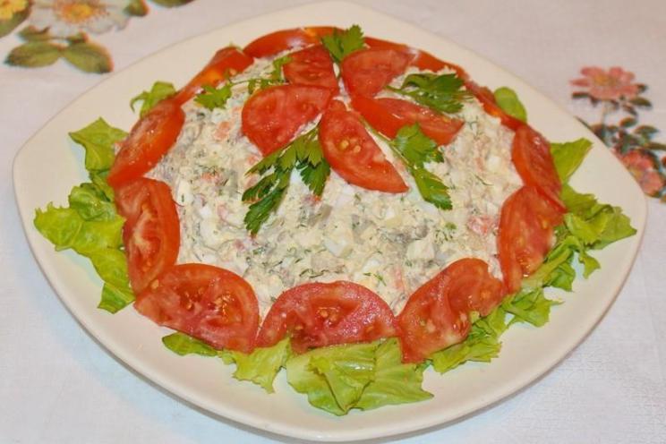 Chicken and Marinated Mushroom Salad Chicken and Marinated Mushroom Salad