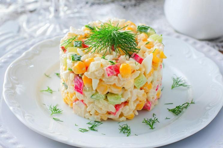 Crab Rice and Corn Salad Delight
