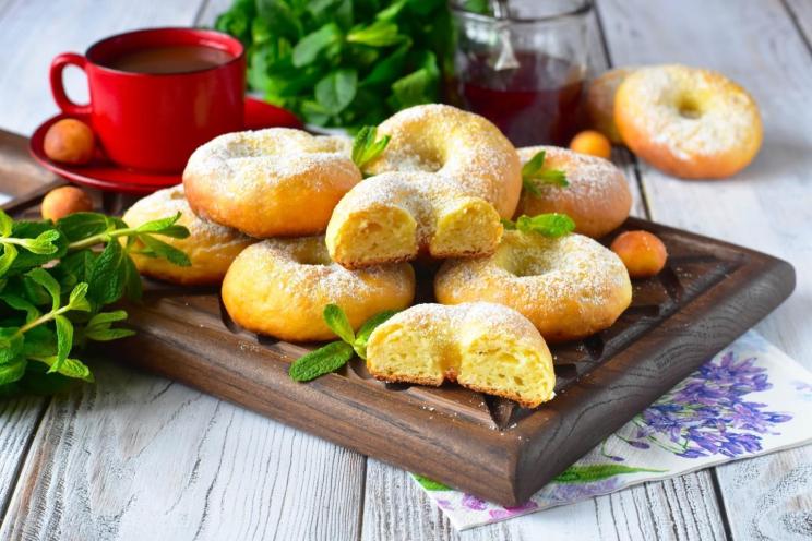 Baked Vanilla Cottage Cheese Donuts