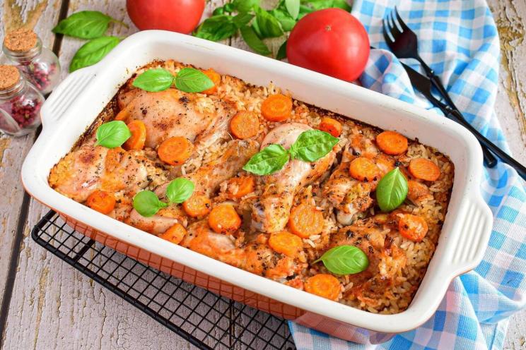 Oven-Baked Chicken and Rice Oven-Baked Chicken and Rice