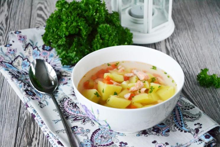 Salmon Head Seafood Soup