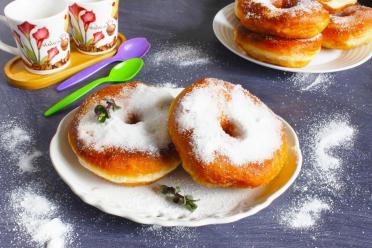 Fluffy Homemade Yeast Donuts Fried to Perfection