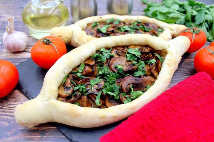 Mushroom Adjarian Khachapuri for Fasting